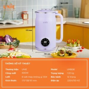 Máy Làm Sữa Hạt Unie UMB06 -hinh 07