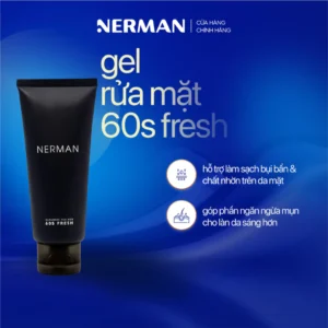 Gel Rửa Mặt Trị Mụn Nano Curcumin 60s Fresh - Nerman new