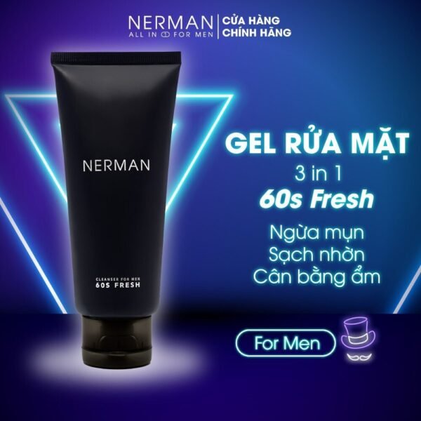 Gel Rửa Mặt Trị Mụn Nano Curcumin 60s Fresh - h04