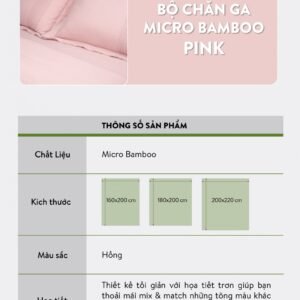 Bộ ga chun chần Pink MB2303PK - hinh 06