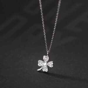 Dây Chuyền Cỏ Bốn Lá Bạc Ta - hinh 03