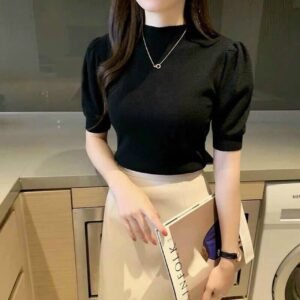 Áo Len Tay Bồng Chất Đẹp Tôn Dáng - hinh 06