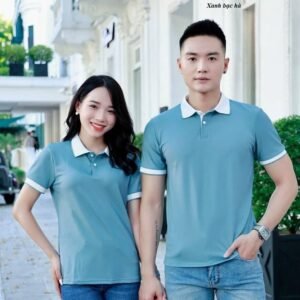 Áo Phông Polo Đôi Cổ Phối Màu - hinh 04