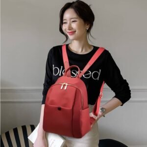Balo Nữ Thời Trang Vải Oxford TVNN421 - JaneV - ct màu đỏ