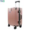 vali nhựa kéo du lịch khung nhôm a91 size 24inch - màu hồng