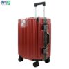 vali nhựa kéo du lịch khung nhôm a91 size 24inch - màu đỏ
