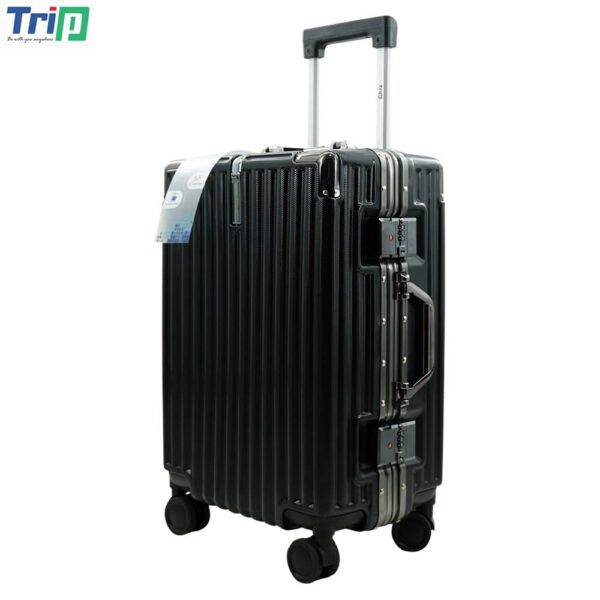 vali nhựa kéo du lịch khung nhôm a91 size 24inch - màu đen