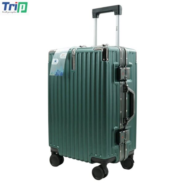 vali nhựa kéo du lịch khung nhôm a91 size 24inch - màu xanh rêu