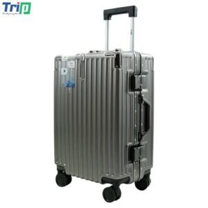 vali nhựa kéo du lịch khung nhôm a91 size 24inch - màu xám