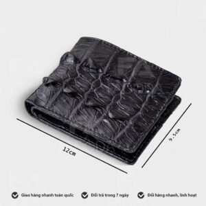Ví Nam Da Cá Sấu Hai Mặt Vùng Da Bụng Cá Sấu SP-FCW04D - hinh 06