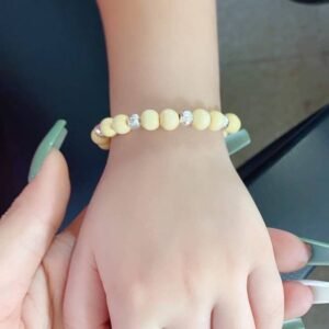 Vòng Tay Dâu Tằm Gắn Bi Bạc Ta Cho Bé - hinh 05