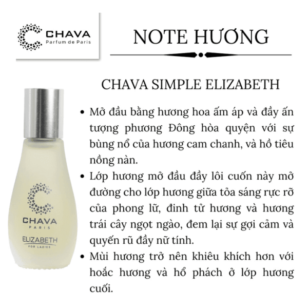 Nước Hoa Nữ Chava Elizabeth 12ml - hinh 05