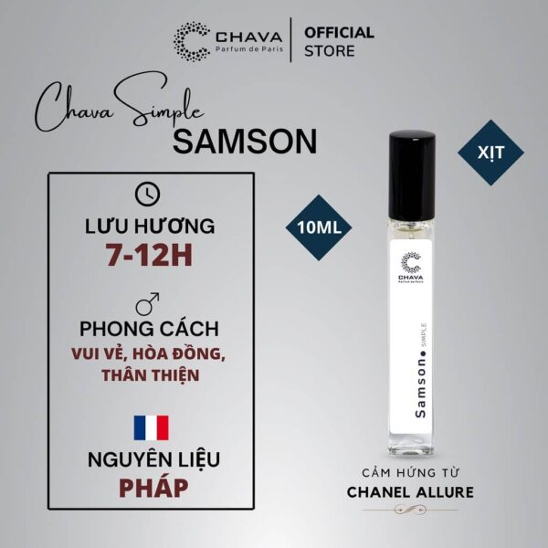 Nước Hoa Samson 10ml - Chava - hinh 01