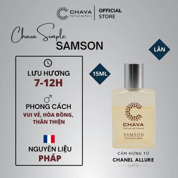 Nước Hoa Nam Chava Samson 15ml - hinh 01