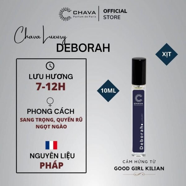 Nước Hoa Mini Luxury Deborah 10ml - Chava - hinh 01