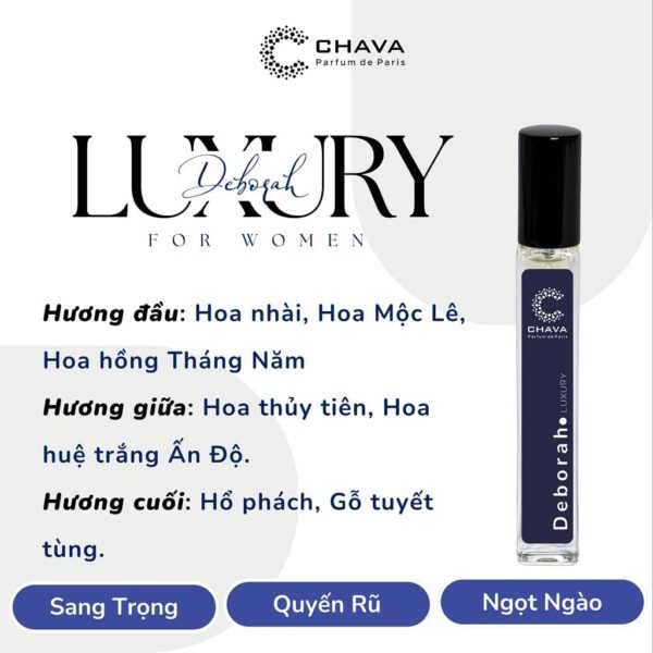 Nước Hoa Mini Luxury Deborah 10ml - Chava - hinh 06