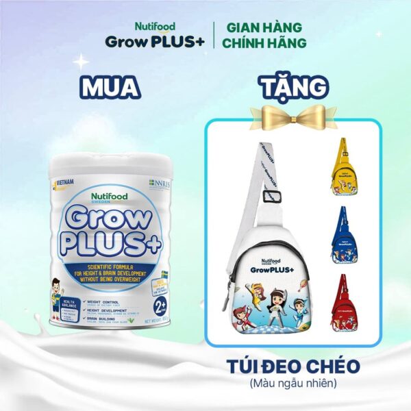 Sữa bột GrowPLUS+ Trắng Kiểm soát cân nặng cho trẻ - hinh 01
