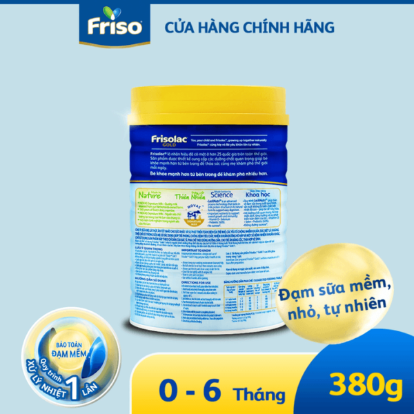 Sữa Bột Frisolac Gold 1 380g Cho Bé 0-6 Tháng - hinh 03