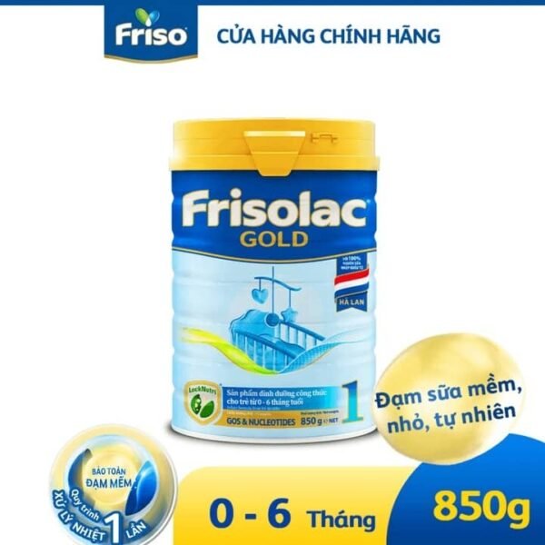 Sữa Bột Frisolac Gold 1 850g Cho Bé 0-6 Tháng - hinh 02