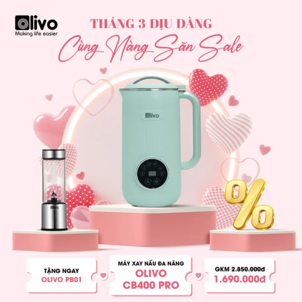 Máy Xay Nấu Đa Năng OLIVO CB400 PRO - hinh 015