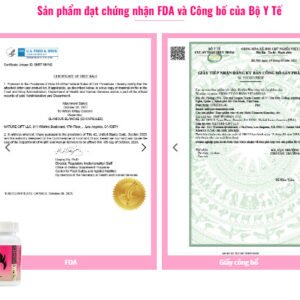 Viên uống Collagen Glamour Blanche giấy chứng nhận