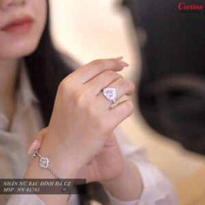 Nhẫn Nữ Bạc Xi Kim NN 43761 - hinh 02