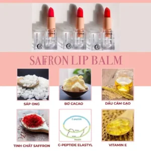 Son Dưỡng Saffron Color S03 Đỏ Pha Lê - hinh 04