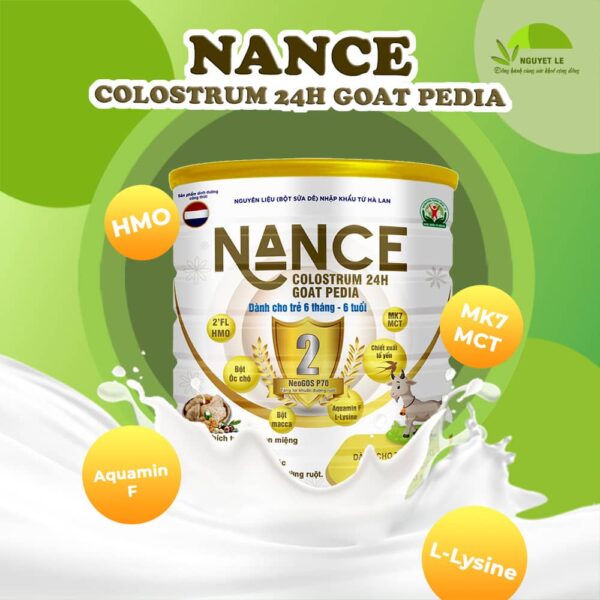 Sữa Dinh Dưỡng Nance Colostrum 24h Goat Pedia - nhập khẩu