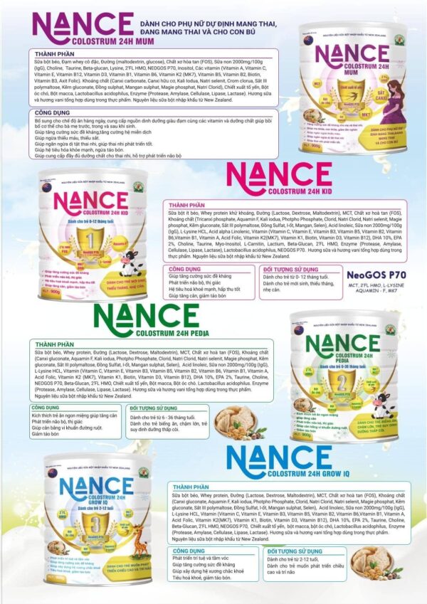 Sữa NANCE Colostrum 24h Canxi Nano - hinh 05