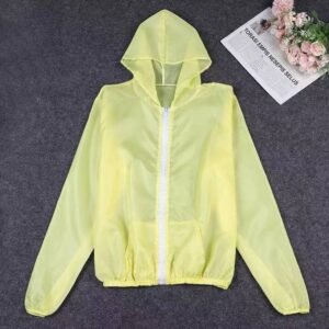 Áo Khoác Chống Nắng Tia Cực Tím Thoáng Khí Màu Sắc Đơn Giản Thời Trang Cho Nữ - hinh 010