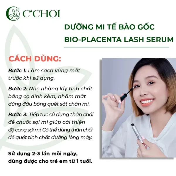 Dưỡng Mi Tế Bào Gốc C’Choi - Bio Placenta Lash Serum - hinh 04
