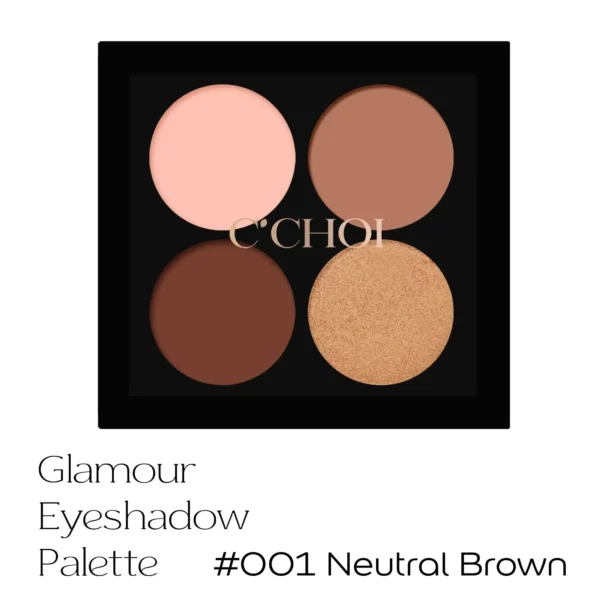 Phấn Mắt Trang Điểm C’Choi - Glamour Eyeshadow Palette - #001 Tông Nâu Đồng - Neutral Brown