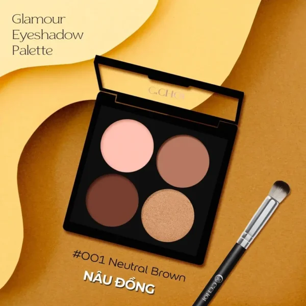 Phấn Mắt Trang Điểm C’Choi - Glamour Eyeshadow Palette - #001 Tông Nâu Đồng - Neutral Brown - hinh 02