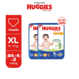 Combo 2 Gói Tã/ Bỉm Quần Huggies Skincare Mega Jumbo - hinh 04