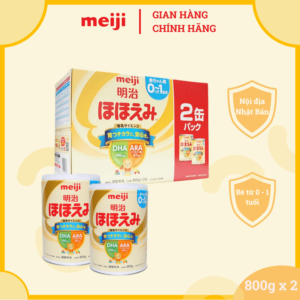 Combo 2 Sữa Meiji Lon Số 0 Nội Địa Nhật Bản 800g