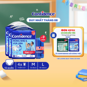 COMBO 3 Gói Tã Quần Người Lớn Confidence Slim&fit - hinh 05