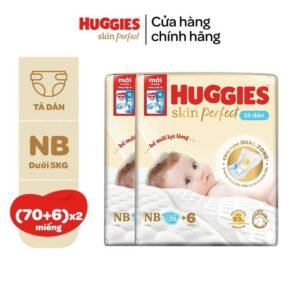 COMBO 2 Tã/bỉm Dán Sơ Sinh Huggies Skin Perfect Miếng - hinh 06