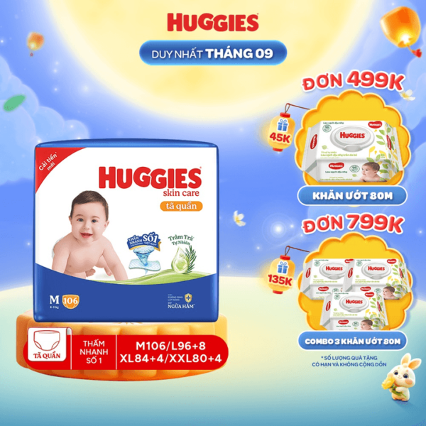 Tã Bỉm Quần Huggies bn - ưu đãi mùa trung thu