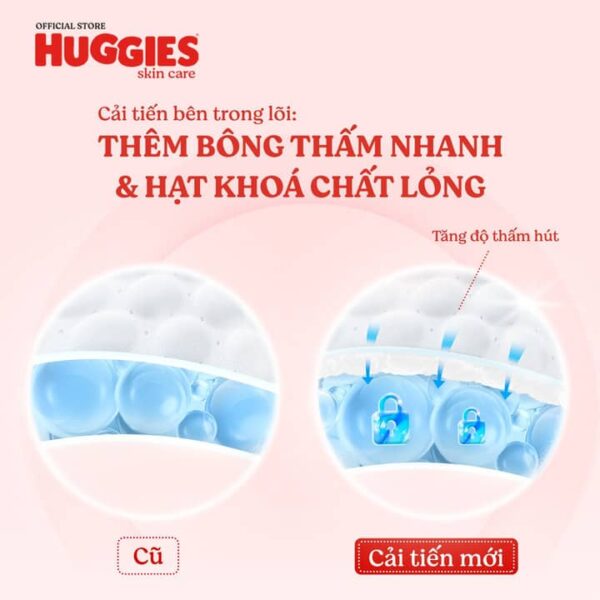 Tã/ Bỉm Quần Huggies Skincare Mega Jumbo - hinh 09