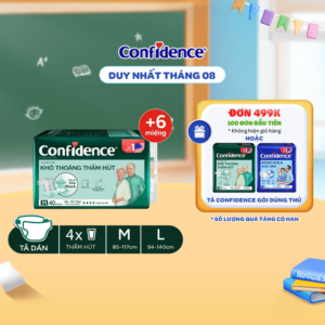Tã Dán Người Lớn Confidence Classic Day Khô Thoáng Thấm Hút