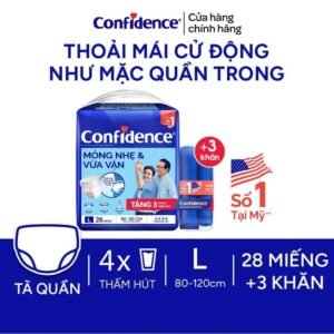 Tã Quần Người Lớn Confidence Slim&fit - hinh 04