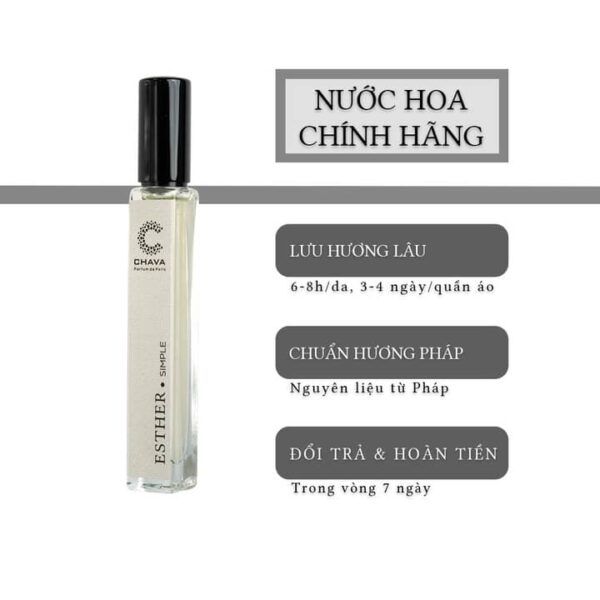 Nước Hoa Nữ Chava Simple Esther 10ml - hình 01