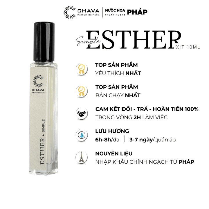 Nước Hoa Nữ Chava Simple Esther 10ml - hình 02