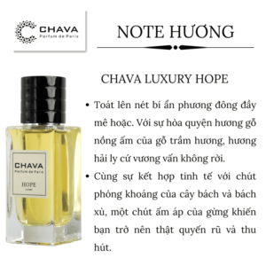 Nước Hoa Unisex Chava Luxury Hope 50ml - hình 05