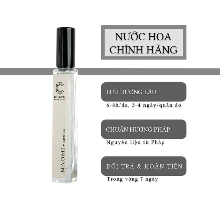 Nước Hoa Nữ Chava Simple Naomi 10ml - hinh 01