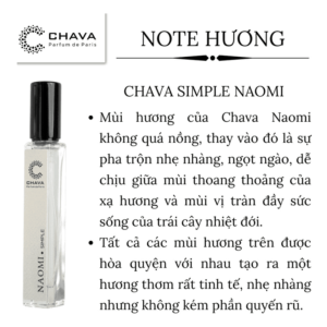 Nước Hoa Nữ Chava Simple Naomi 10ml - hinh 05