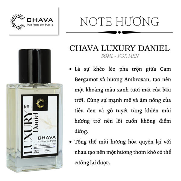 Nước Hoa Nam Chava Luxury Daniel 50ml - hình 05