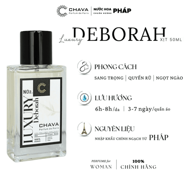 Nước Hoa Nữ Chava Luxury Deborah 50ml - hinh 03