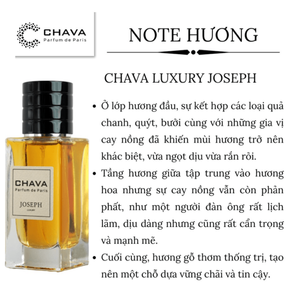 Nước Hoa Nam Chava Luxury Joseph 50ml - hinh 05