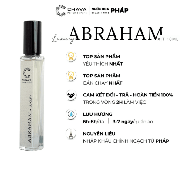 Nước Hoa Nam Chava Luxury Abraham 10ml - hinh 02